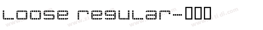 Loose Regular字体转换